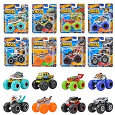 핫 휠 (Hot Wheels 몬스터 트럭 164아소트 8대들이 BOX 판매 탈것 장난감 미니카 3세부터 멀티 984K-FYJ44, 1개, 상세페이지 참조