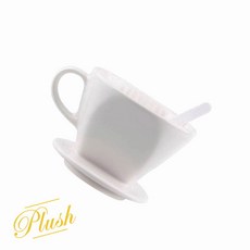 Ph 도자기 커피 드리퍼 102 화이트 3 4인용 카페용품 커피드리퍼 커피용품