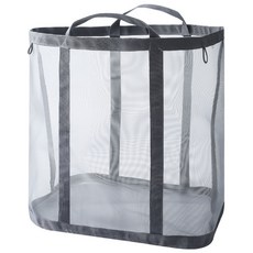 折疊洗衣籃 折疊收納籃 髒衣籃 污衣籃 洗衣藍, 灰【折疊收納｜通風透氣】