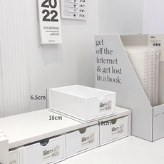 桌面多層斜口收納盒 咖啡包茶包零食化妝品文具整理 米色 13.8x12.5x25cm, 1個, 白色小抽屜, 白色