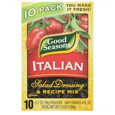 Good Seasons 이탈리안 샐러드 드레싱 앤 레시피 믹스 10개입 7oz(198g), 198g, 1개