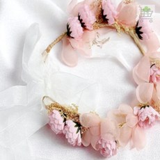 원투라이프 커플촬영소품 플라워 화관