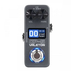 Valeton GP-5 GP5 超迷你綜合效果器 錄音介面 公司貨 IR APP, 黑, 1個