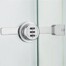 슬라이딩 유리장 비밀번호 잠금장치 도어락 장식장 사육장 시건장치, 1개