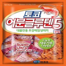 토코 [토코] 어분글루텐5 46gX5봉 소포장 민물떡밥, 5개