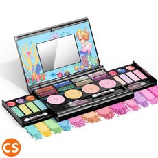 어린이 화장품 메이크업 팔레트 세트 아이섀도우 인어공주, 1개