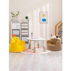 어린이집 유치원 아이 어린이 소파 공룡 캐릭터 미니 체어, 1_작은 사이즈 핑크 심플 스타일