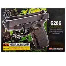 에어건 글록 G26C 배틀 놀이 서바이벌 비둘기퇴치 사격놀이 장난감총 BB총, 상세페이지 참조, 1개