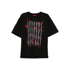 휴고 그래픽 프린트 티셔츠