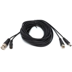 監控用整合訊號電源線 5M (BNC+DC接頭), 黑色