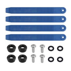 BOXOB 4피스 스노우보드 발목 사다리 스트랩 바인딩 나사 포함 20 x 2.2cm(7.8 0.8인치) 스트랩 바인딩용 바인딩 교체 부품 액세서리 애호가를 위한, Blue