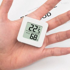 빌바오 웨더 미니 디지털 온습도계 화이트 온도측정기기 습도측정기