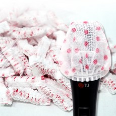 마이크커버 카바 벌크 땡땡이 위생 일회용 유무선 노래방 1팩 100개입