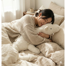 하른 초대형 150cm 말랑말랑 드래곤 인형, 화이트