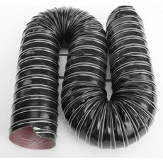 AC PERFORMANCE 3 자동차 또는 산업 장비용 ID 실리콘 에어 덕트 플렉시블 브레이크 인덕션 파이프 길이 4미터13.3피트, 2"/ 3.3 FT (1M)_Black, 1개