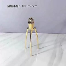 S자 와인렉 수납함 진열대 수납거치대, 1개, Q. 골드 문어 소형 10x9x22cm