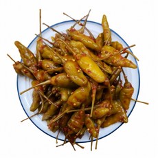 국내생산 산고추 무침 500g 1kg 새콤 매콤 고소한 볶음참깨 듬뿍넣은 수제 집반찬 밑반찬