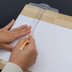 투명 플라스틱 T자 30cm, 1g