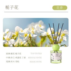 梔子花香氛祛味藤條無火香薰含茶多酚清新空氣薰香室內持久擴香, 梔子花:150ml