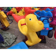 흔들 목마 놀이터 놀이기구 승마 야외 스프링 시소 흔들의자, 14 짐승같은강아지