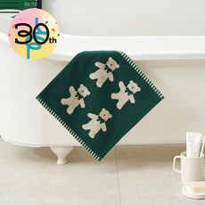 모던하우스 리빙 30주년 위시베어 코마사 핸드타월 GREEN 34X34cm 65g BG0126070, 그린섹상, 1개
