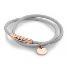 MASSA-G O1.f 鍺鈦能量雙圈手環-4MM，運動配件，時尚健康手環, 倫敦灰, 1個