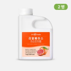 [업체발송] 흥국 리얼베이스 자스민 자몽 1kg 2개세트, 1개입, 2개