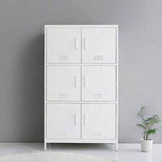 MKB 캐비넷 6문 수납장, 블랙