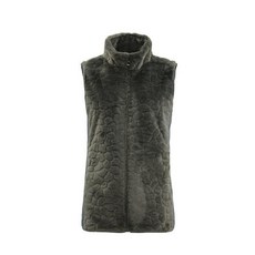 그린조이 여성 인조 퍼 후드 베스트 GF21KV12W차콜 41301047 2448991