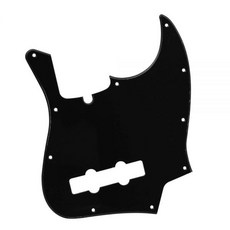 기타 부품 블랙 일렉트릭 베이스 픽가드 스크래치 플레이트 1겹 나사 4현 재즈 액세서리 2317127, 기타 부품 블랙 일렉트릭 베이스 픽가드 스크래치 플레이