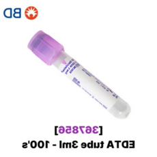 BD 진공채혈관 베큐테이너 베큠 vacutainer EDTA 3ml 100개 367856