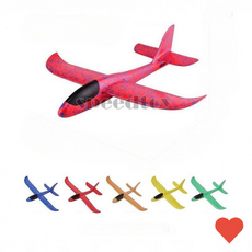 유아동 완구 에어 스티로폼 비행기 핸드 캠핑 필수품 유원지, 일반 색상랜덤