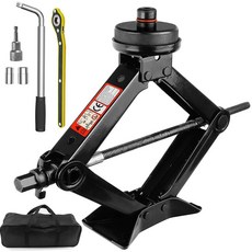 CHENGPI 테슬라 모델 Y 모델 3/S/X용 자동차 잭 키트 - 최대 2.5톤(5500파운드) 용량 시저 잭 - 자동/SUV/MPV용 렌치 포함 리프팅 잭 자동차 키트