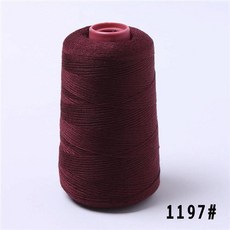 無品牌 牛仔線 中粗縫紉線 寶塔線 彩色606粗線 牢固手縫線 糉子線, 1個, 深酒紅 1197