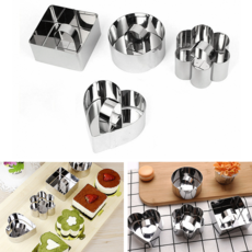 케이크 무스틀 4종 스텐 빵틀 떡틀 티라미수 떡케익 모양틀, 1개