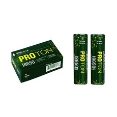 세계최초 고출력 기기및 전자담배용 블랙셀 18650 고방전 안전회로 배터리 회로 제거 불필요 비보호 리튬 충전지 호환, 1개, 2개입