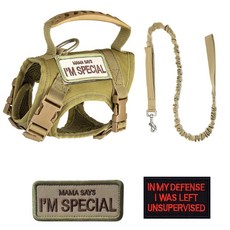 貓胸背帶 貓咪胸背帶 寵物胸背帶 寵物牽繩胸背帶 貓背帶 貓牽繩胸背帶 貓咪牽繩 貓牽繩 (送牽繩), 1個, 戰術貓胸背帶【卡其色】送牽繩、字帖, 卡其色