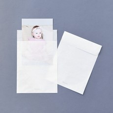 반투명 종이봉투 S 20매 - 엽서용, 단품, 1개