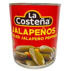 La Costeña 墨西哥綠辣椒 罐裝切片醃漬辣椒, 737g, 1個