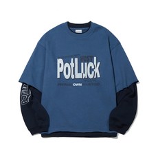 매장정품 CODEGRAPHY 코드그라피 CGP POT LUCK 레이어드 롱 슬리브_블루 CBCFUTL067BL 843063
