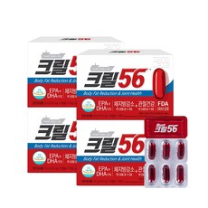 [본사직영] 펄세스 함익병 크릴56 크릴오일 12개월 1 000mg (360캡슐), 90정, 4개