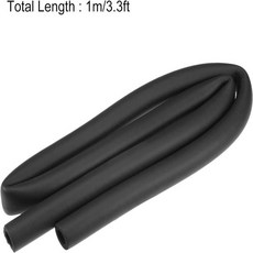 uxcell 폼 튜브 13 mm내경 m 길이 핸들 그립 서포트용 파이프 단열재 블랙, 06 18mm x 30mm, 1개