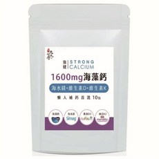 九五之丹 強健海藻鈣鎂增量包 (四合一全方位補鈣配方 海藻鈣 鎂 維生素D3 維生素K2), 1個, 10包