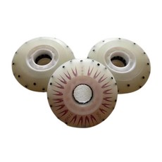 七彩火石輪滑冰鞋輪，高彈PU材質，內置磁芯發光，90A耐磨，多尺寸可選, 1套, 軸承(一個輪子需兩顆)