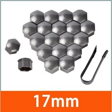 자동차 스타일링 타이어 휠 허브 커버 너트 캡 먼지 방지 외부 장식, 1. gray-20pcs, 1개