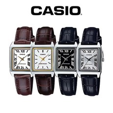 카시오 가죽시계 사각 스퀘어 여자 가죽시계 LTP-V007L