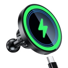 EZTOMUXE MagSafe용 20mm 볼 마운트가 있는 마그네틱 무선 충전 휴대폰 홀더 MagSafe 충전기용 금속 볼 Bulletpoint 마운팅 솔루션과 호환 가능