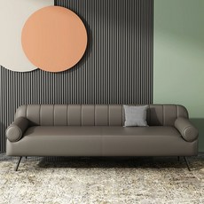 쇼파 장의자 가죽 원룸 소파 패브릭, D. 3인용 200CM3년 보증, A. 다크 그레이 5, 그레이 5535고급 가죽 아트