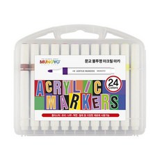 문교 불투명 아크릴마카 24종 세트, 24색, 1세트