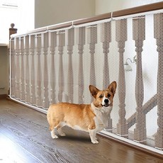 반려동물 울타리 그물 메쉬 강아지 고양이 안전망 3m 화이트 폴리망, 1개